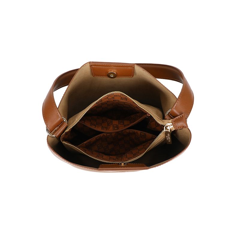 Ulrika Design Bucketbag Minimalism cognac