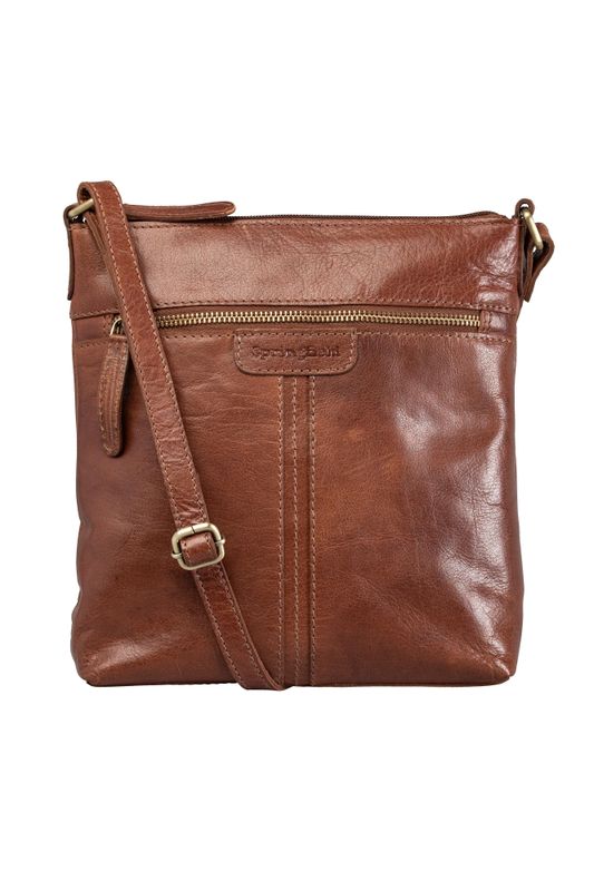 Springfield Axelväska skinn cognac