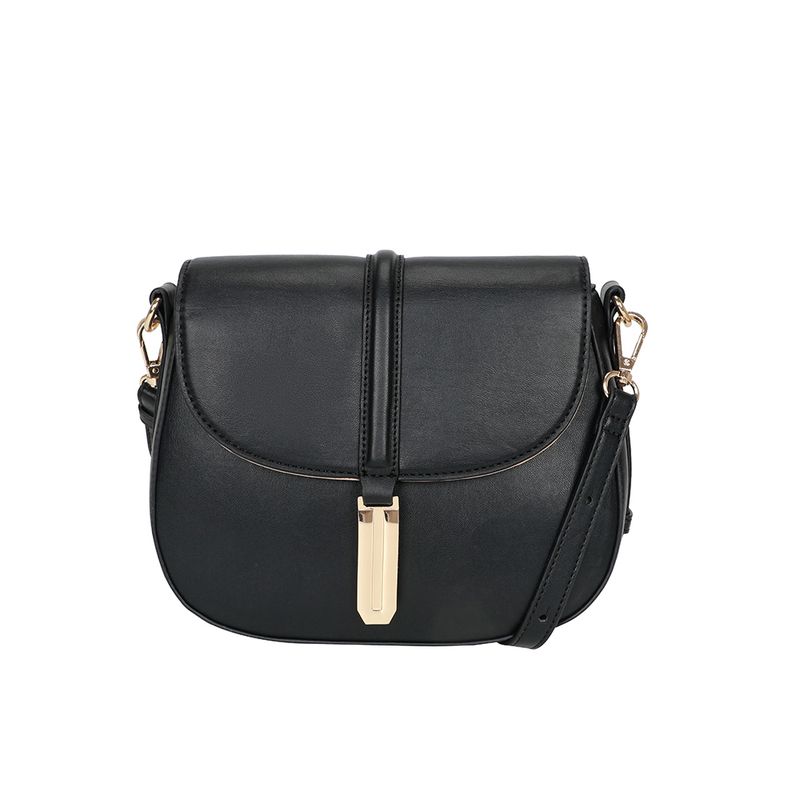 Ulrika Design Axelväska Gold Bar svart