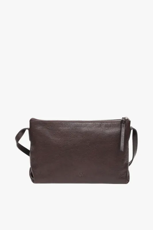 Adax Shoulder bag Manilla mörkbrun