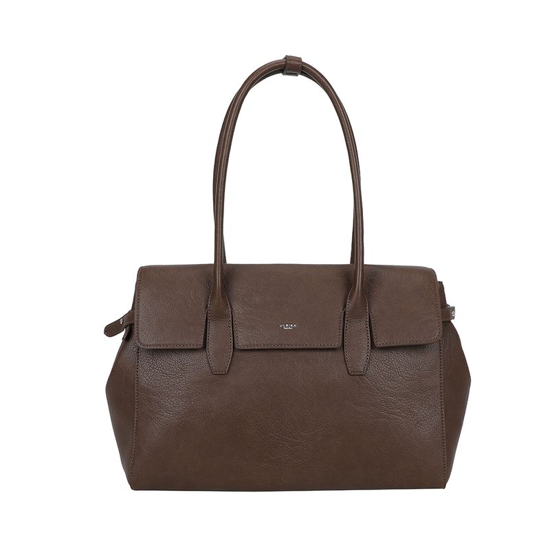 Ulrika Design Shopper  Pocket mörkbrun