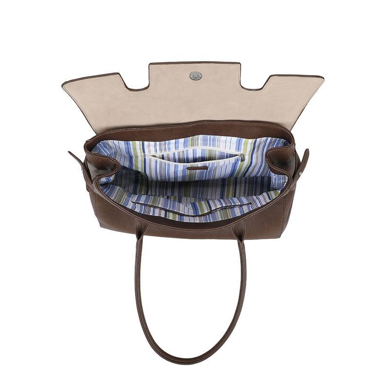 Ulrika Design Shopper  Pocket mörkbrun