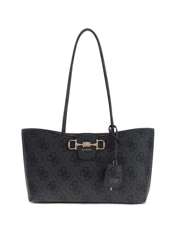 Guess Handbag Janie logo coal